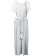 Lorena Antoniazzi Tie Waist Long Dress - Grey