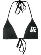 Dsquared2 D2 Printed Bikini - Black
