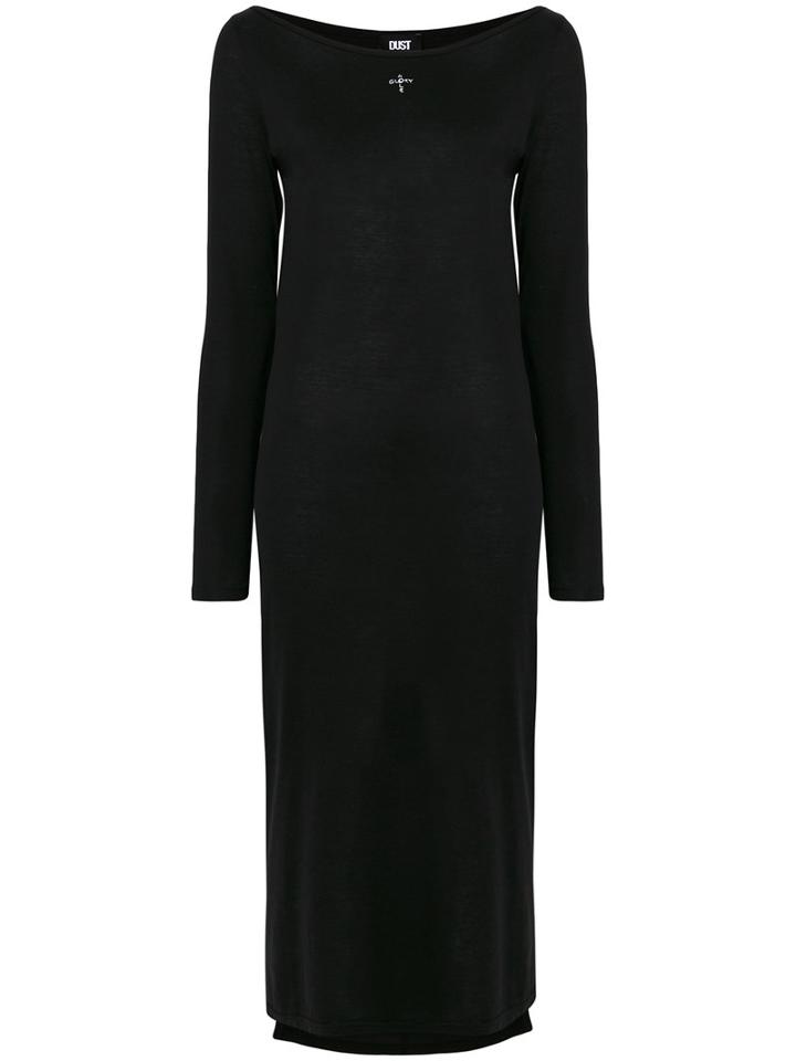 Dust - Back Cut Out Dress - Women - Cotton - L, Black, Cotton