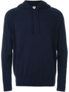 E. Tautz Cashmere Fine Knit Hoodie, Men's, Size: Xl, Blue, Cashmere