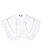 Miu Miu Poplin Lace Collar - White