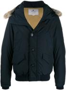 Woolrich Panelled Padded Jacket - Blue