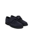 Gallucci Kids Navy Blue Suede Brogue Shoes