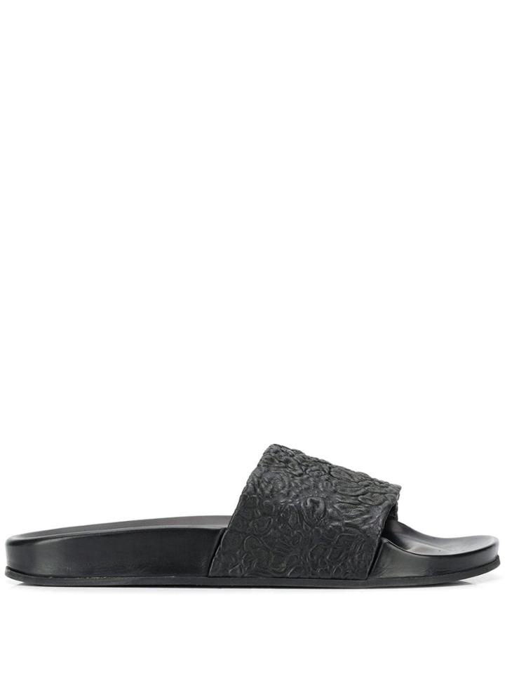 Christian Wijnants Textured Open-toe Slides - Black