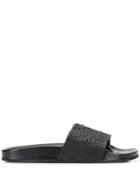 Christian Wijnants Textured Open-toe Slides - Black
