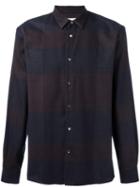 Stephan Schneider Striped Pattern Shirt, Men's, Size: Large, Blue, Cotton