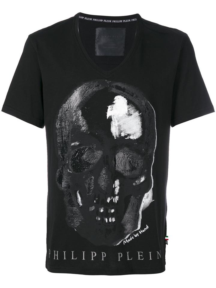 Philipp Plein - Paint Three T-shirt - Men - Cotton - Xxxl, Black, Cotton