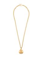 Chanel Vintage Oval Medallion Long Necklace - Metallic