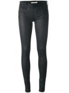 Levi's Wax Effect Skinny Jeans, Women's, Size: 27, Black, Cotton/lyocell/spandex/elastane