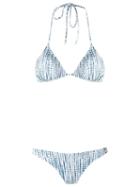 Egrey Triangle Bikini Set, Women's, Size: Pp, White, Polyimide/spandex/elastane