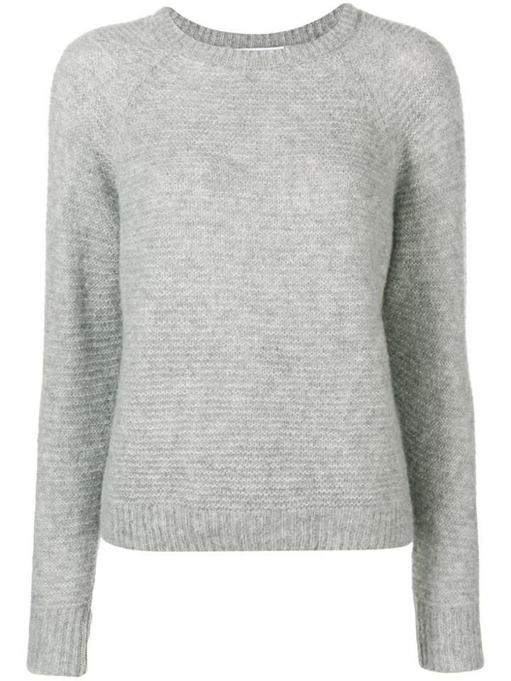 Max Mara Long-sleeve Fitted Sweater - Grey