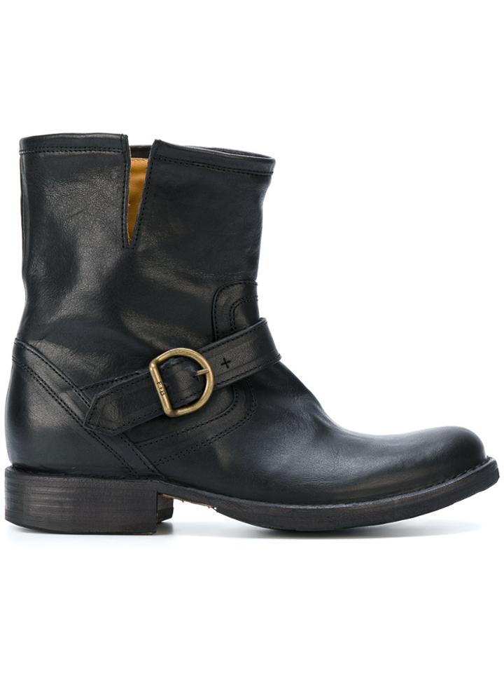 Fiorentini + Baker Buckled Ankle Boots - Black