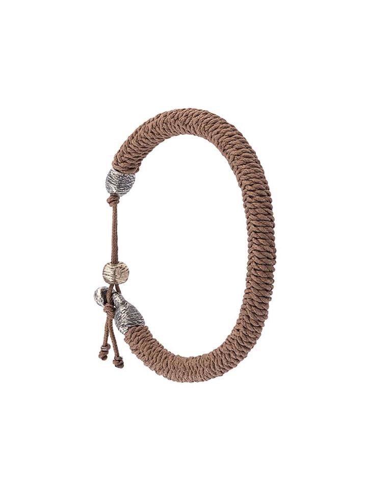 M. Cohen Woven Bracelet - Nude & Neutrals