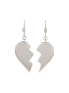 Mm6 Maison Margiela Friendship Heart Earrings - Silver