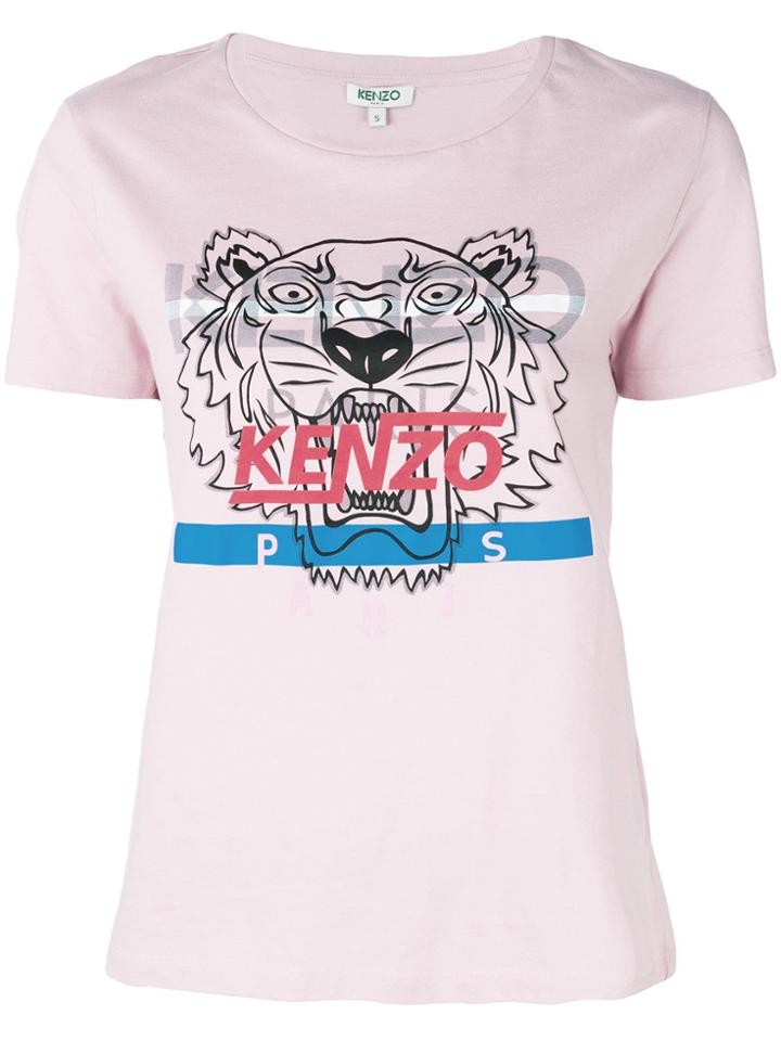 Kenzo Hyper Tiger T-shirt - Pink & Purple
