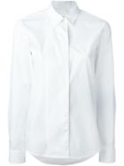 Mm6 Maison Margiela Concealed Fastening Shirt, Women's, Size: 38, White, Cotton