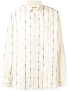 Saint Laurent Metallic Stripe Shirt - Neutrals