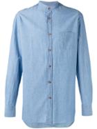 Borrelli - Plain Shirt - Men - Cotton - 41, Blue, Cotton