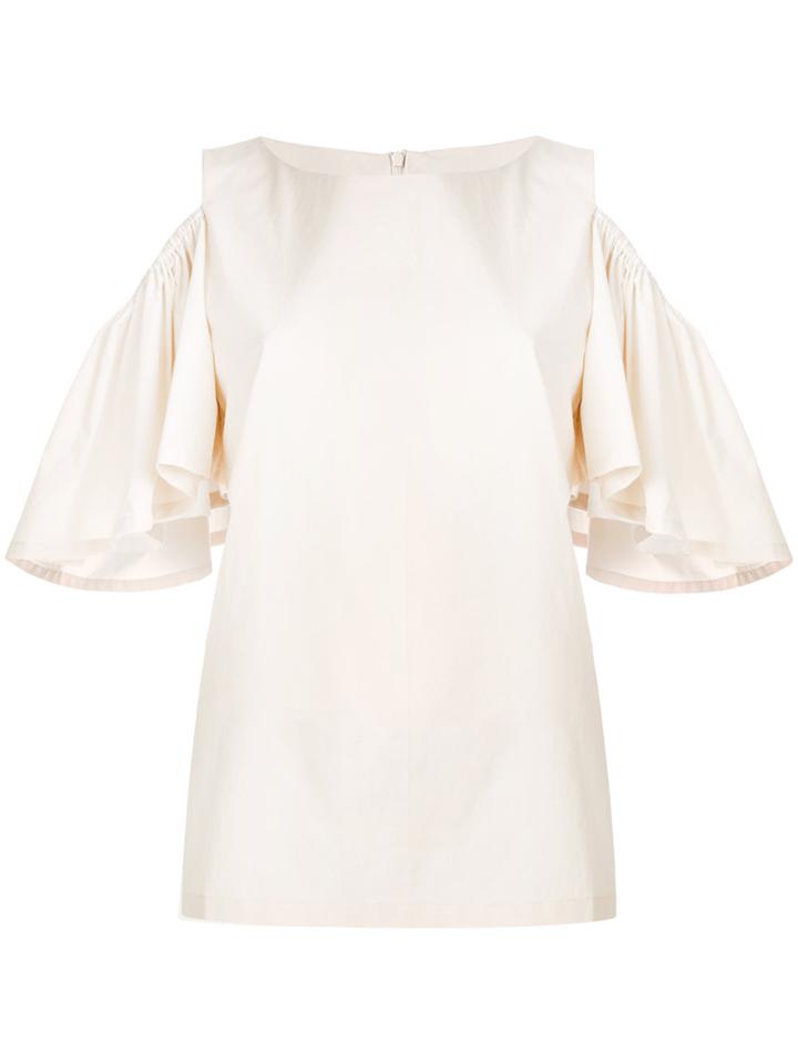 Neul Cold Shoulder Top - Nude & Neutrals