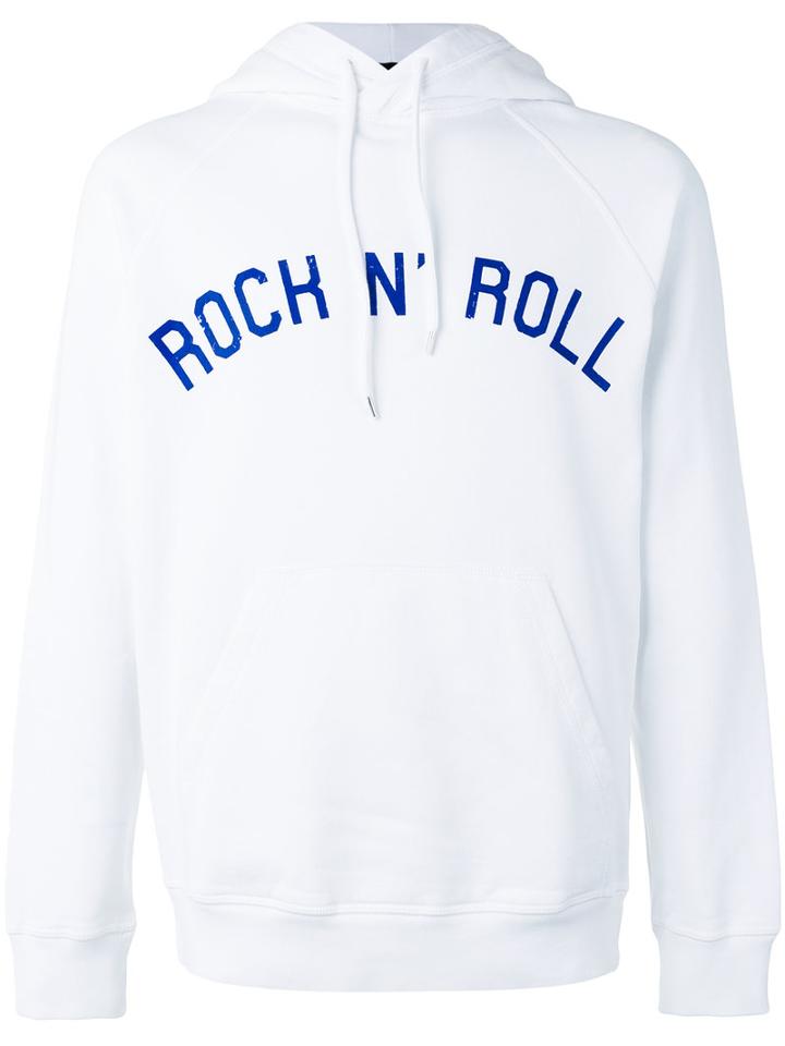 Dsquared2 Rock 'n' Roll Hoodie, Men's, Size: Large, White, Cotton