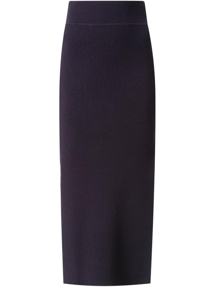 Scanlan Theodore Crepe Knit Side Split Skirt