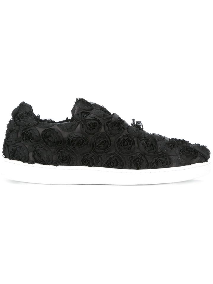 Joshua Sanders Roses Sneakers - Black