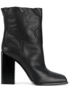Saint Laurent Jodie 105 Western Ankle Boots - Black