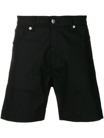 David Catalan Pocket Detail Shorts - Black