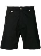 David Catalan Pocket Detail Shorts - Black
