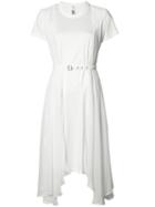 Comme Des Garçons Noir Kei Ninomiya Sheer Asymmetric Dress, Women's, Size: Small, White, Cotton/polyester
