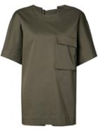 Josh Goot - Utility T-shirt - Women - Cotton/spandex/elastane - Xs, Green, Cotton/spandex/elastane