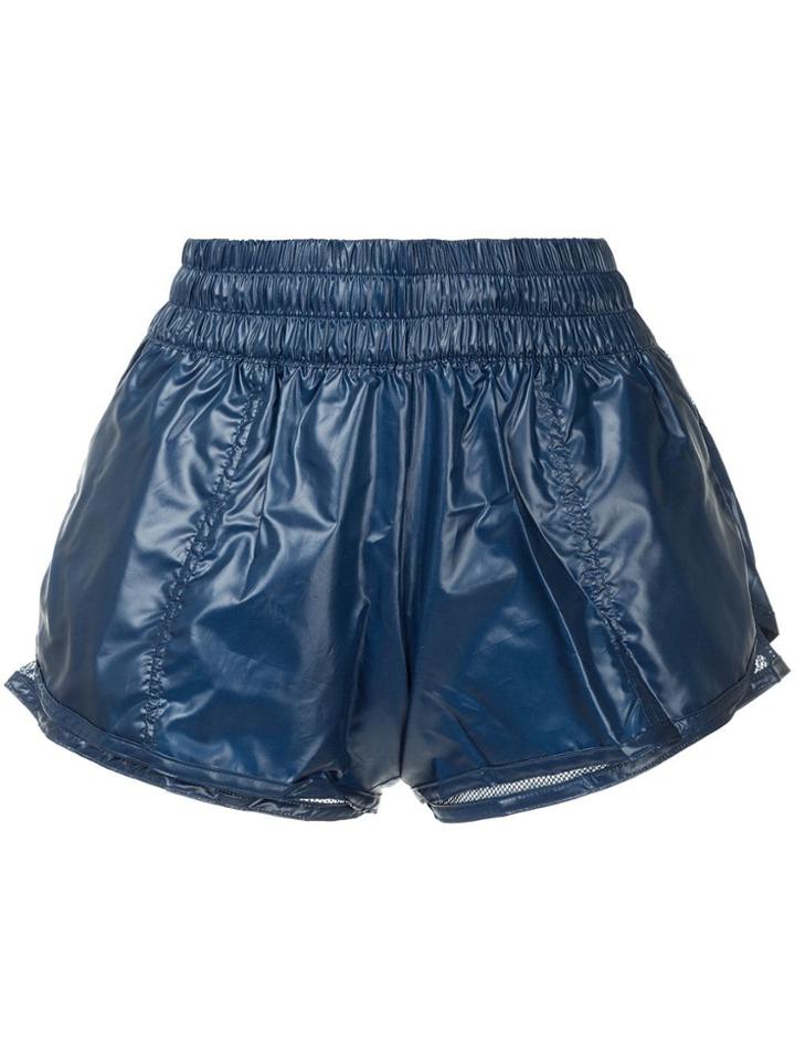 Adidas By Stella Mccartney Elasticated Waist Shorts - Blue