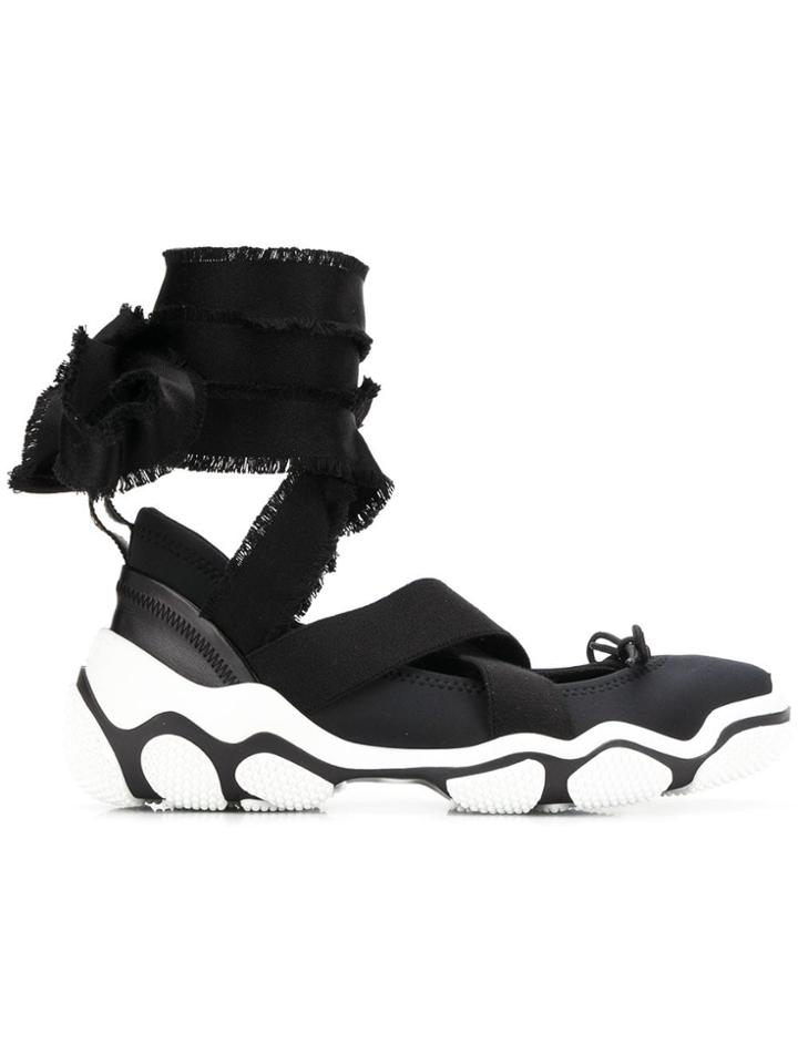 Red Valentino Red(v) Red Ballet Sneakers - Black