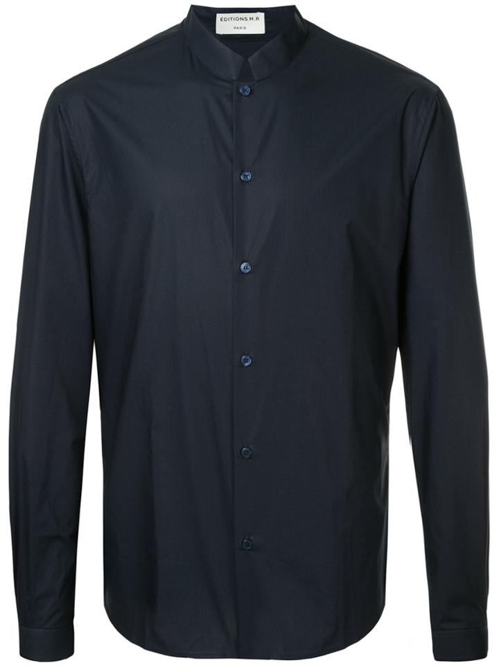 Éditions M.r Mandarin Collar Shirt - Blue
