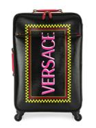 Versace Logo Printed Suitcase - Black