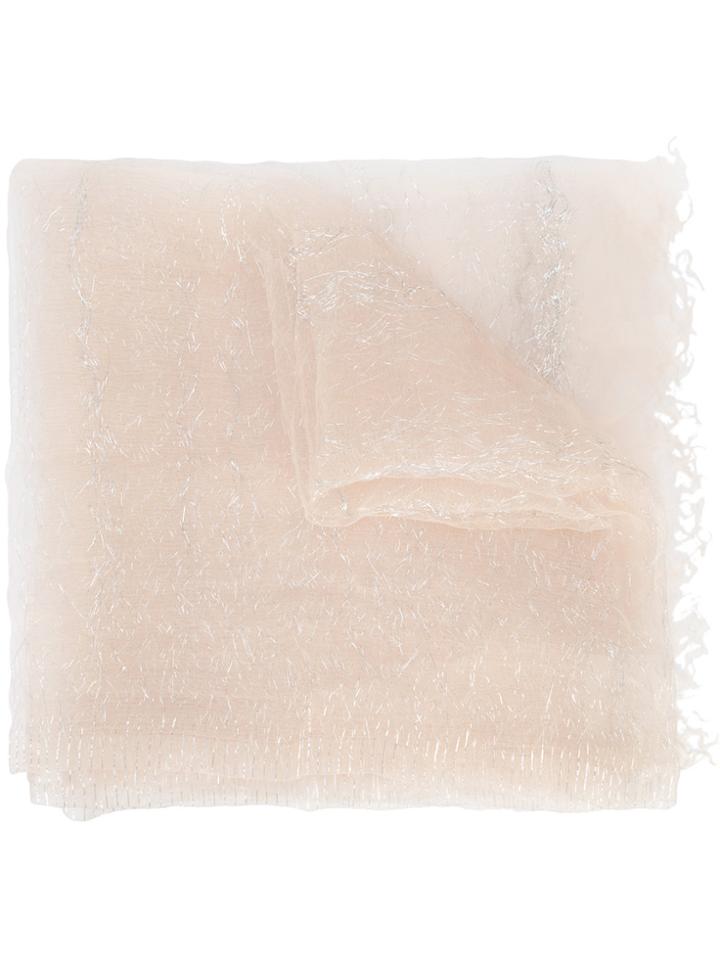 Faliero Sarti Sheer Scarf - Nude & Neutrals
