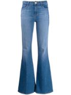 J Brand Faded Flared Jeans - Blue