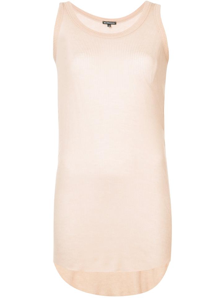 Ann Demeulemeester Sheer Tank Top - Nude & Neutrals