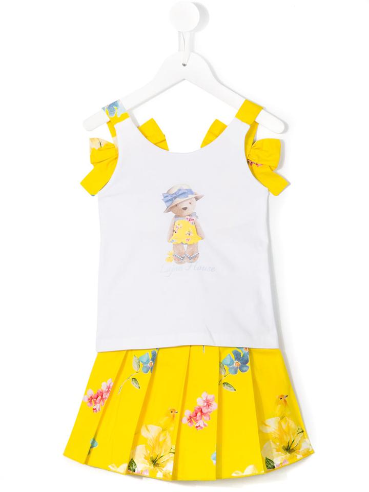Lapin House - Layered Dress - Kids - Cotton/spandex/elastane - 4 Yrs, White