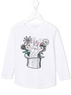 Stella Mccartney Kids 'barley' Rabbit In A Hat T-shirt, Girl's, Size: 8 Yrs, White
