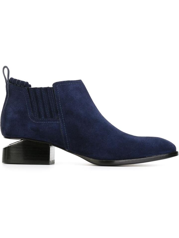 Alexander Wang Kori Ankle Boots, Women's, Size: 40, Blue, Leather