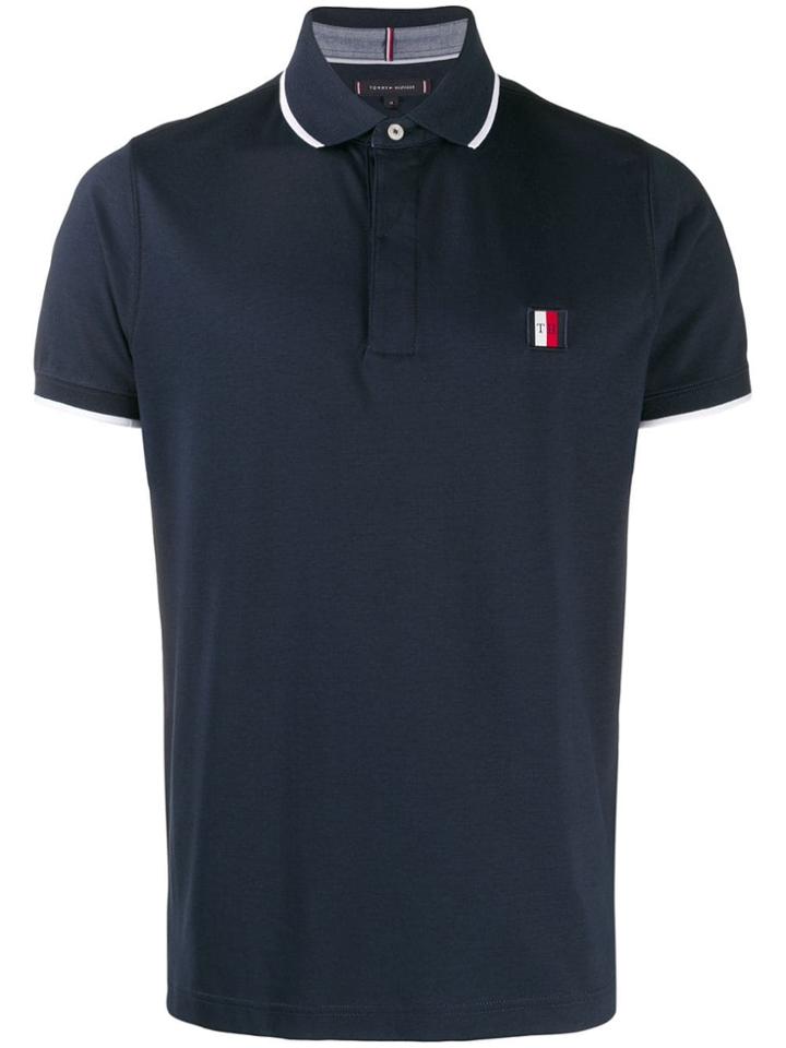 Tommy Hilfiger Logo Polo Shirt - Blue