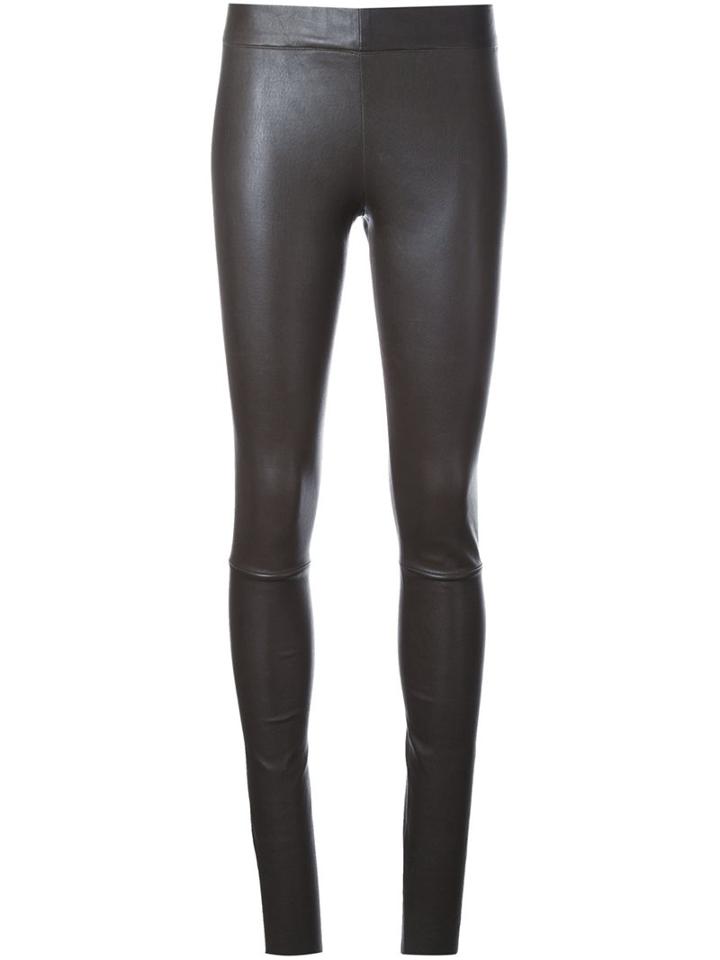 Sylvie Schimmel 'fun Stretch' Leggings, Women's, Size: 36, Brown, Calf Leather