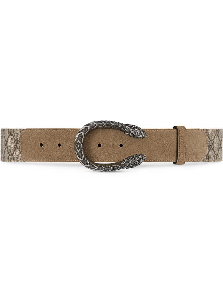 Gucci Dionysus Gg Supreme Belt - Neutrals