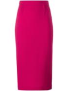 Roland Mouret 'arreton' Pencil Skirt, Women's, Size: 10, Pink/purple, Wool
