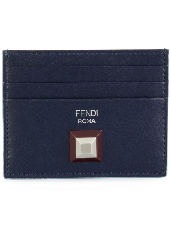 Fendi Conical Stud Cardholder - Blue