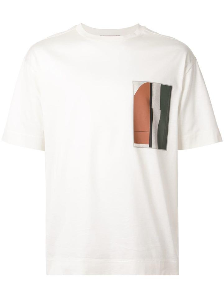 Cerruti 1881 Chest Print T-shirt - White
