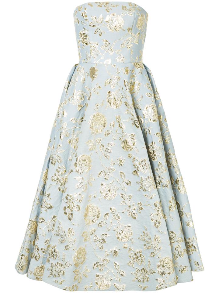 Bambah Rose Print Gown - Blue