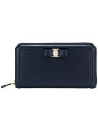 Salvatore Ferragamo Zip Purse - Blue