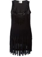Lanvin Fringe Detail Top, Women's, Size: 40, Black, Viscose/cotton/polyamide